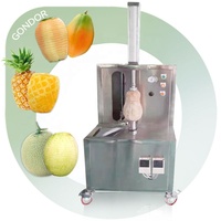 Semi-Automatische Snijder Ananas Schil Machine Fruit Proces Apparatuur Kokosnoot Hotel Honingdauw Meloen Dunschiller