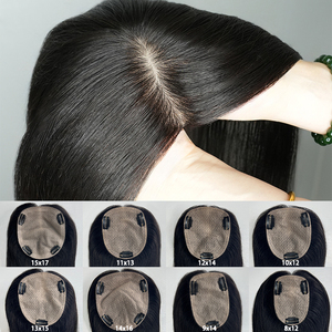 ผมแท้ยุโรปแบบเวอร์จิ้น คิวติเคิลเรียงเส้น สีธรรมชาติ ตรง ไม่ผ่านการดัด  พร้อมติดตั้งง่ายด้วยคลิป  ฐานผ้าไหมลูกไม้ฝรั่งเศส สำหรับผู้หญิง - Product Image 1