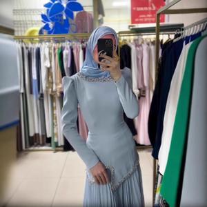 Vestido ajustado de manga larga de alta calidad para mujer, colección de la marca, nuevo diseño de moda con incrustaciones de diamantes hecho a mano, largo, tradicional musulmán - Product Image 6