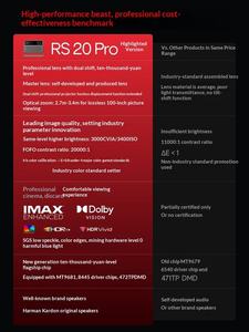 <span class=keywords><strong>โปร</strong></span>เจคเตอร์เลเซอร์สามสี XGIMI รุ่นใหม่ RS 20 Pro 4K UHD ระบบแอนดรอยด์ 11 สำหรับโฮมเธียเตอร์ ความสว่าง 3000 ISO ลูเมนส์ ความคมชัด 10000:1 ในตัว - Product Image 6