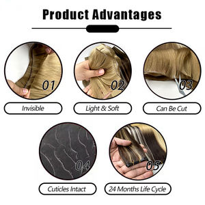 CALYIA vendeurs de <span class=keywords><strong>cheveux</strong></span> indiens bruts à cuticule alignée <span class=keywords><strong>Meches</strong></span> Hair 100% <span class=keywords><strong>cheveux</strong></span> naturels Genius Weft New Hair Weft - Product Image 6