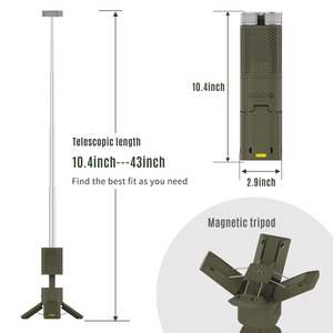 โคมไฟตั้งแคมป์ 14000mAh แบบชาร์จไฟได้ ไฟส่องสว่างแบบยืดหดได้ พร้อมขาตั้งแม่เหล็กและลำโพง พกพาสะดวก กันน้ำ ไฟฉาย LED สำหรับใช้งานกลางแจ้ง - Product Image 6