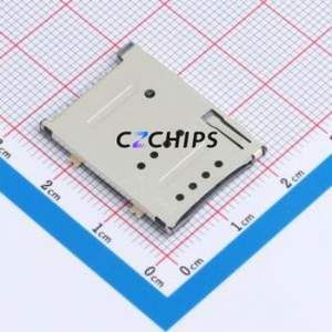 XDSM-0663-0112 SIM Card Connector SMD Connector Self-Return Type 1.85mm - Product Image 1