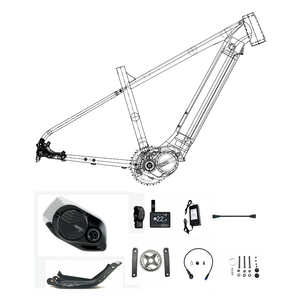 Vtt électrique en alliage d'aluminium <span class=keywords><strong>EM5</strong></span> 29 pouces, moteur à entraînement central Bafang M410 36V250W e-bike - Product Image 3