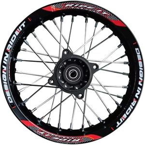 Rueda Trasera para Motocicleta Todoterreno de 1.85x12 Pulgadas, Negra, con Calcomanías, Disco de Freno de Aleación de Aluminio, Accesorios para ATV, Índice de Carga 55 - Product Image 3