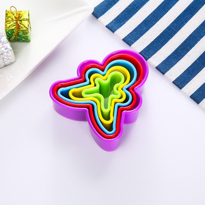 Colorful Plastic Cookie <b>Cutter</b> Set Multi‑Shape Heart Star Christmas Tree Gingerbread <b>Man</b> Fondant Biscuit Molds Baking Tools - Product Image 6