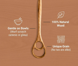 Nouveau fouet à pâte danois 2026 en bois massif, noyer noir, manche long, fait main, outil de pétrissage pour pain au levain, pour la pâtisserie artisanale - Product Image 3