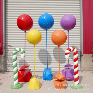 Jiahua Garden Sculpture Fiberglass <b>Balloon</b> Sculpture Outdoor Decoration For Shopping Mall Building Entrance - Product Image 3