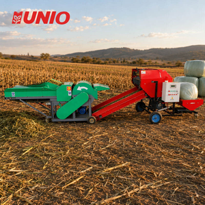 Machine à ensiler automatique haute performance <span class=keywords><strong>pour</strong></span> la coupe et <span class=keywords><strong>le</strong></span> transport d'herbe fraîche de pâturage, avec film de protection - Product Image 1