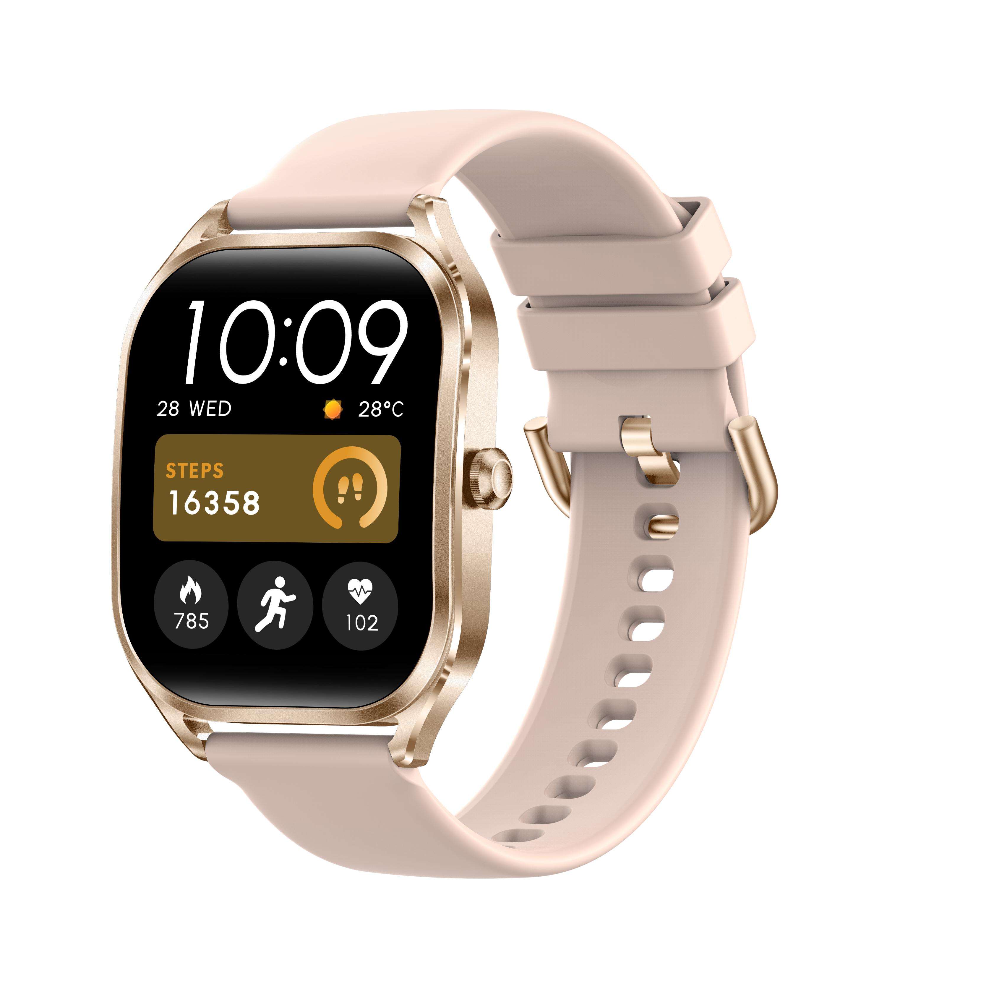 Cadre doré avec bracelet en silicone