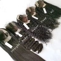 Perruques Lace Front en Cheveux Humains Cambodgiens Vierges, Ondulation Profonde Naturelle, 10-30 Pouces, Perruque Frontale Complète HD Transparente pour Femme