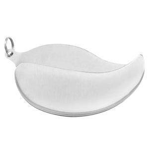 Chải tất cả các thép không gỉ tròn Rocker lưỡi lá mô hình Keyring mini gấp Ulu dao cho mỗi mang - Product Image 2
