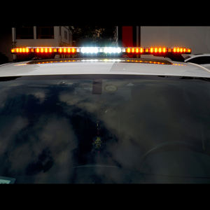 Senken banyak warna jelas lensa darurat atap ambulans mobil merah biru atap berputar berkedip sirene LED Lightbar - Product Image 2