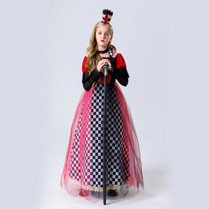 Alice Princess Red Queen Disfraz Niños Princesa Disfraz <span class=keywords><strong>Reina</strong></span> <span class=keywords><strong>de</strong></span> <span class=keywords><strong>Corazones</strong></span> Halloween Cosplay - Product Image 4