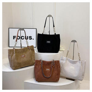 Sac à bandoulière rétro décontracté avec super phare en velours portable Sac à main pour femmes - Product Image 1