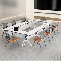 Bureau debout moderne en bois réglable, table pliante durable et écologique, empilable pour le bureau, l'école et les salles de réunion