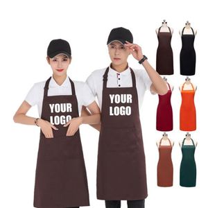 Promotional Waiter Workwear Polyester Waterproof Customizable Cooking <b>Kitchen</b> <b>Apron</b> Unisex With Customized Logo - Product Image 1