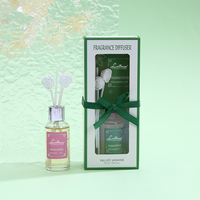 Diffuseur de parfum de luxe écologique sans alcool de 50 ml avec huile essentielle et flacon en verre pour la maison, le bureau et l'hôtel