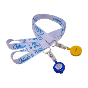 Lanyards Met Custom Sleutelhanger Houder Logo Polyester Blanco Badge Sublimatie Riem Fles Witte Kaart Zwarte Band Lanyard