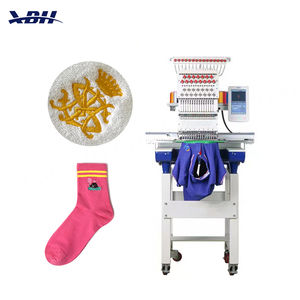 Machine à broder informatisée XBH à tête unique 9, 12, 15 aiguilles – Prix compétitif pour broderie 3D de casquettes, chapeaux, t-shirts et robes - Product Image 1