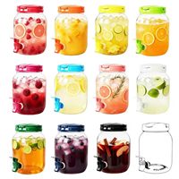 Nouveauté Été 2026 : Pichets en plastique PET de 1 gallon avec robinet pour jus et fêtes, idéaux pour la revente (3800ML, 2500ML)