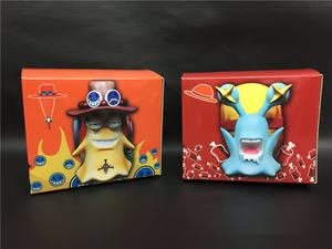 2 unids/set 11cm 4,4 ''figura DE ACCIÓN DE <span class=keywords><strong>Anime</strong></span> de PVC japonés <span class=keywords><strong>One</strong></span> Pieces Den Mushi Luffy Ace modelo de juguete de dibujos animados - Product Image 3