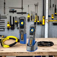 Lampe de travail LED COB de type C 600 lumens, à intensité variable, base magnétique, étanche IP66, lampe d'atelier portable
