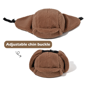 Nhà Máy giá unisex biểu tượng tùy chỉnh Nga Mũ mùa đông chụp thí điểm hat hat Nhà cung cấp - Product Image 4