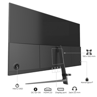 Monitor LED LCD de 21,5 pulgadas Pantalla plana MVA 100Hz Nuevo monitor de computadora con interfaz HD Venta caliente