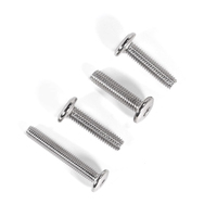 304 vis à métaux à tête plate en acier inoxydable chanfreinées à six pans creux pour assembler des meubles M4 M5 M6 M8