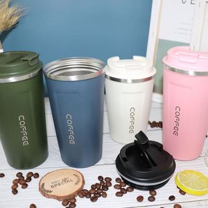 <b>Hot</b> Sale Custom Logo Double Wall Thermos Stainless Steel Coffee Cup Thermal Water <b>Drinking</b> Vacuum <b>Flask</b> - Product Image 1