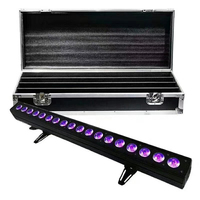 Barra de Luz LED 18*18W RGBWAUV 6EN1, Iluminación de Escenario para Exteriores DMX512, para DJ, Club, Conciertos, Eventos, Teatro