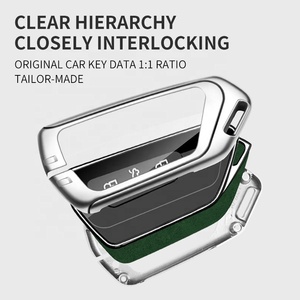 Carcasa de cuero de aleación de Zinc para llave de coche, accesorios Fob para Vw Volkswagen Golf 8 2020 Skoda Octavia A8 2021 Seat <span class=keywords><strong>Leon</strong></span> Mk4 - Product Image 3
