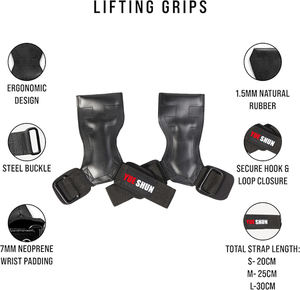 Resistente in gomma Full Palm Guard supporto da polso per allenamento da palestra impugnature antiscivolo Crossfit protezione del palmo di sollevamento per il Fitness - Product Image 4