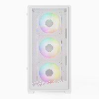 Boîtier PC Tour Complète EATX ATX pour Ordinateur de Bureau Gaming avec Fenêtre Latérale en Verre Trempé - Vente Flash