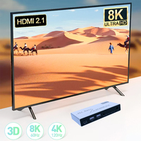 8k60hz dp kvm commutateur câble usb 2 ports double moniteur 2in1 out hdmi kvm commutateur pour réunion ménage HDMI KVM commutateur