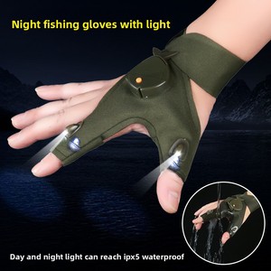 Nouvelle lampe de poche LED gants de pêche lumineux réparation d'urgence pêche de nuit gants d'éclairage doigt lumière <span class=keywords><strong>carpe</strong></span> - Product Image 2
