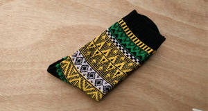 Chaussettes nordiques épaisses et chaudes en laine tricotée pour hommes conception personnalisée ondulation en gros - Product Image 5