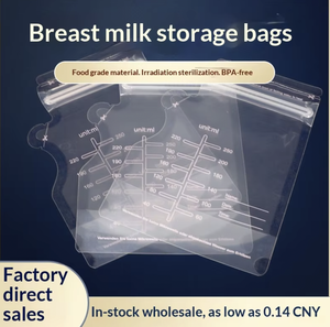 Sac isotherme pour lait maternel, imprimé en gravure personnalisée, 100% sans BPA, biodégradable, avec double fermeture éclair - Product Image 2