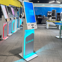 Autoservicio Koisk de 27 pulgadas con lector de tarjetas Impresora Código QR