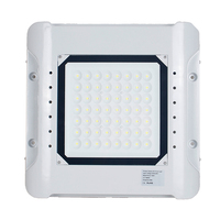 Station-service encastrée carrée ip66 à économie d'énergie de haute qualité a mené la lumière d'auvent