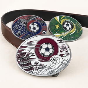 Boucle de ceinture en alliage de zinc style Coupe de football, porte-bière en métal, vente en gros, accessoire cadeau pour fans de football, fête sportive, commande en gros - Product Image 2