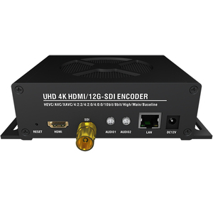 Codificador de transmisión de vídeo H.265 UHD H.264 4K 60fps HD MI SDI compatible con RTMPS/UDP/RTP para Radio TV - Product Image 1