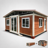 Maison conteneur extensible de 20 pieds avec chambre, salle de bain, cuisine, maison préfabriquée modulaire détachable