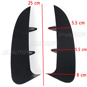 Paire de garnitures latérales de pare-chocs arrière en fibre de carbone/noir brillant pour Mercedes-Benz Classe A W177 A35 A180 A260 A200 A220 Berline 2019+ - Product Image 6