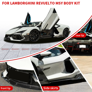 Kit Carrosserie en Fibre de Carbone Sec Style MSY pour Lamborghini Revuelto : Lame Avant, Jupes Latérales, Capot Moteur, Élargisseurs d'Ailes - Vente Flash - Product Image 4