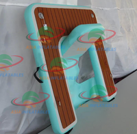 Équipement de jeu d'eau d'été Offres Spéciales chaise flottante gonflable de l'eau chaise de hangout plate-forme de bain avec Eva teck