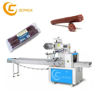 Horizontal pork stick beef jerkey packing machine dried meat stick packaging machine