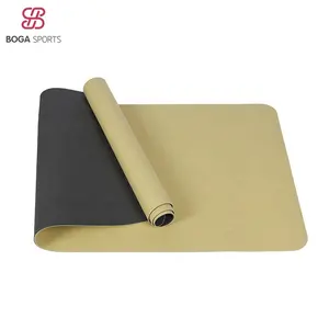 Estera de yoga de TPE para ejercicio, colchoneta de TPE para fitness, plegable, personalizada, respetuosa con el medio ambiente, sin olor, venta al por mayor