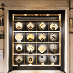 โคมไฟติดผนังดีไซน์หรูหราทันสมัยสำหรับตกแต่งบ้าน  วัสดุเหล็ก  <span class=keywords><strong>ไฟ</strong></span> <span class=keywords><strong>LED</strong></span>  ปรับความสว่างได้ เหมาะสำหรับทางเดิน ห้องนอน ข้างเตียง - Product Image 3